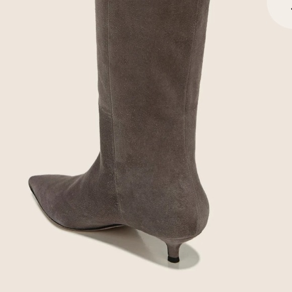 SOLD Veronica Beard Freda Grey Suede Boot - Picture 3 of 4